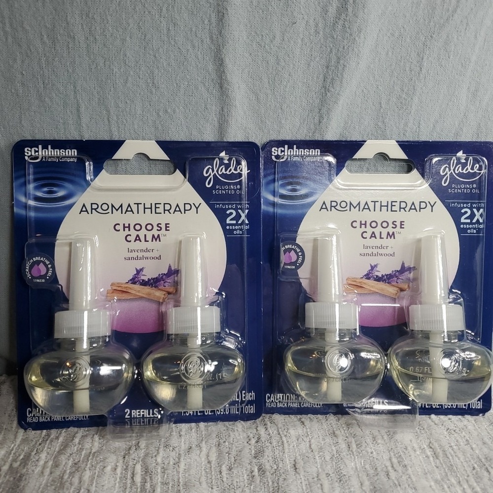Glade 2.68oz PlugIns Scented Oil Refill Lavender Sandalwood Choose Calm NEW